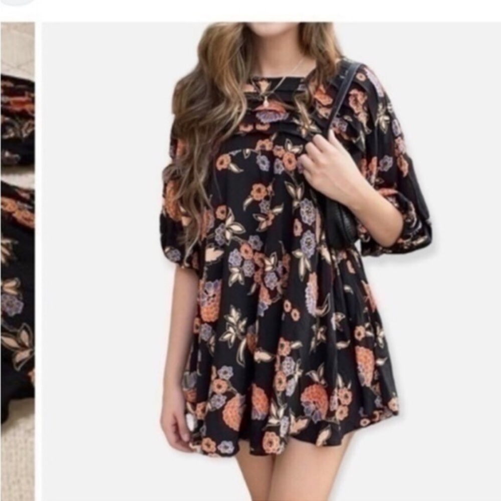Free People Dress Floral Tunic
